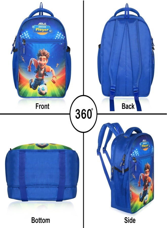 ABLE Soccer Player Printed 20L School Bag for Kids.Ideal Bags for Age Group : 5-10 yrs - Image 5